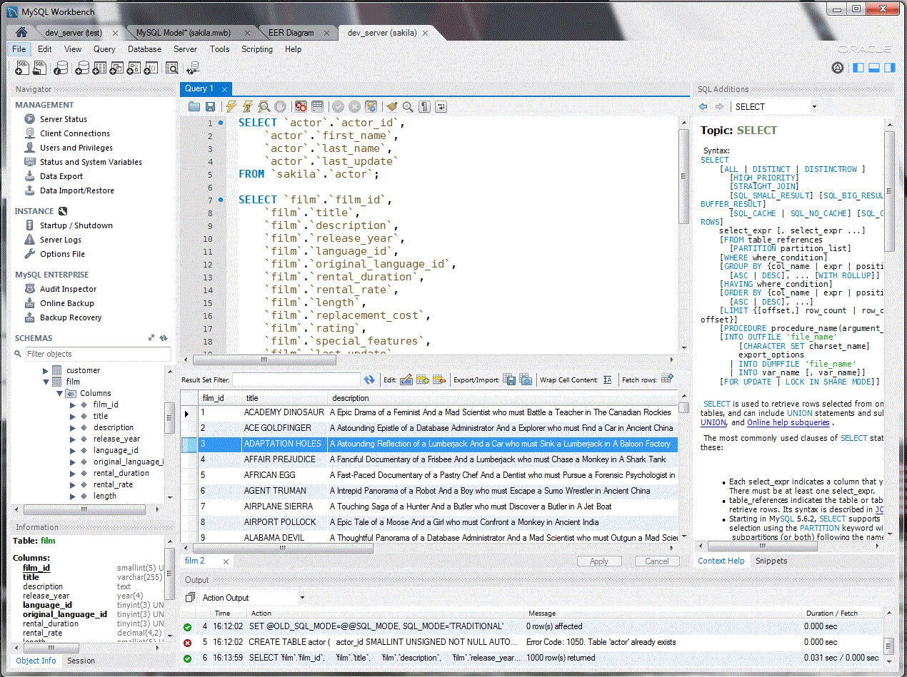 mysql data analyst skills