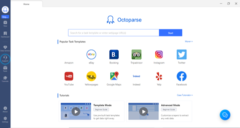 Octoparse Home Page