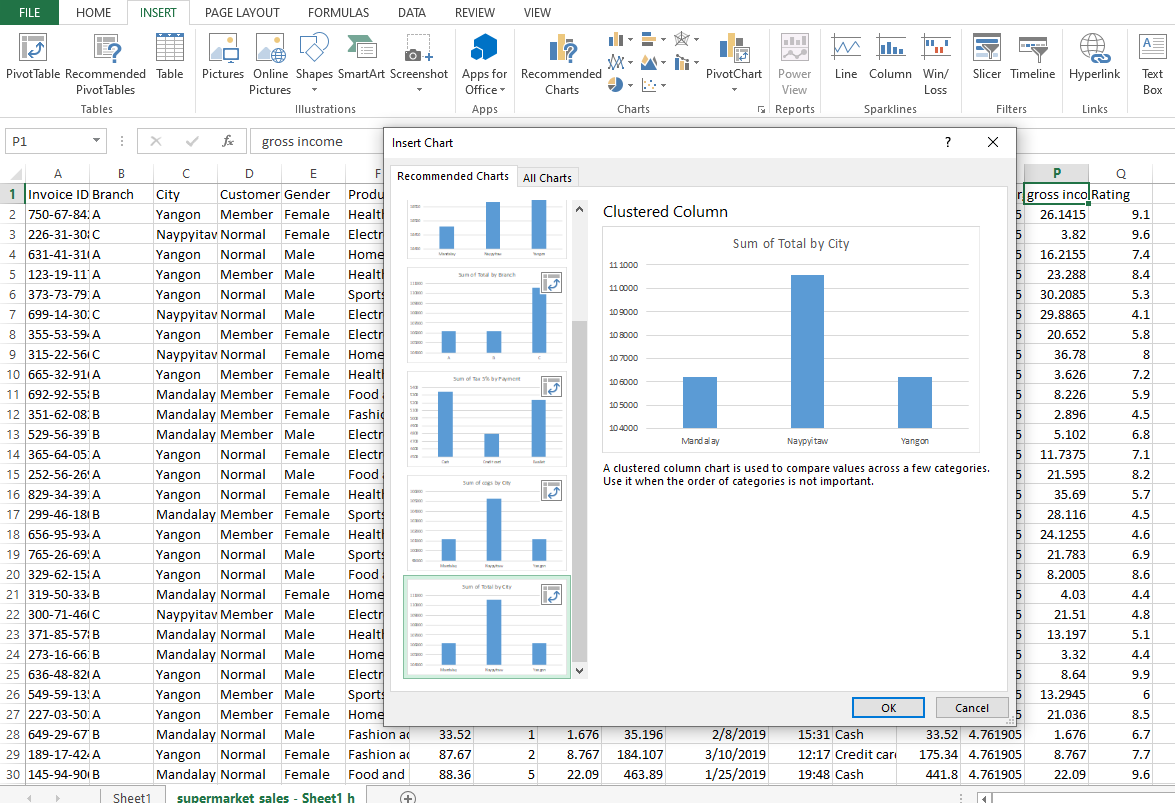 excel for data analytics