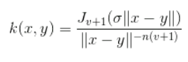 formula of the Bessel function kernel