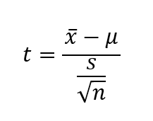 Continuous Probability Distributions t formula