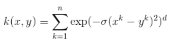 Formula for Anova Kernel