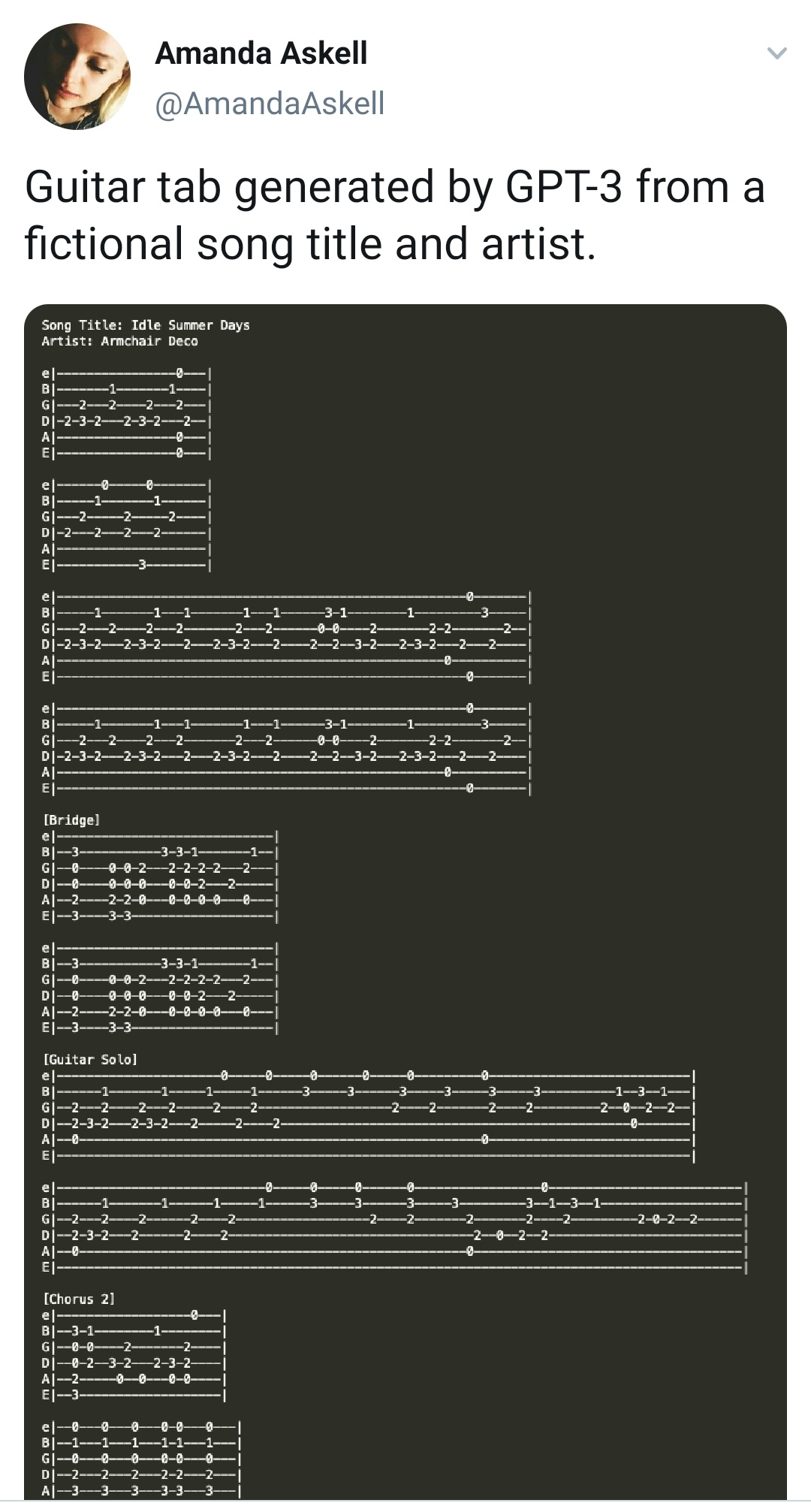 guitar tab generation