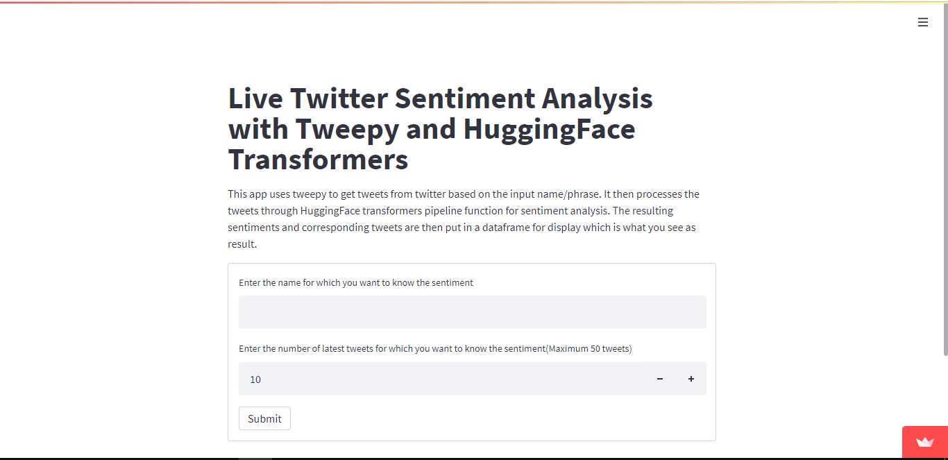 Twitter Sentiment Analysis using Tweepy and HuggingFace Transformers