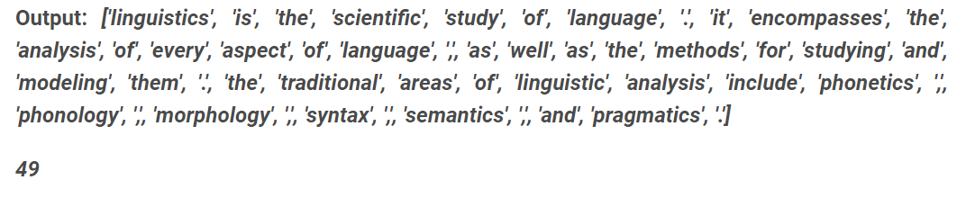 word tokenizer | Text Pre-processing NLP