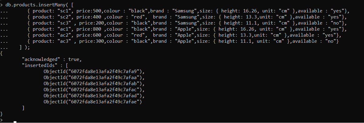  Aggregation Pipeline In MongoDB insertmany