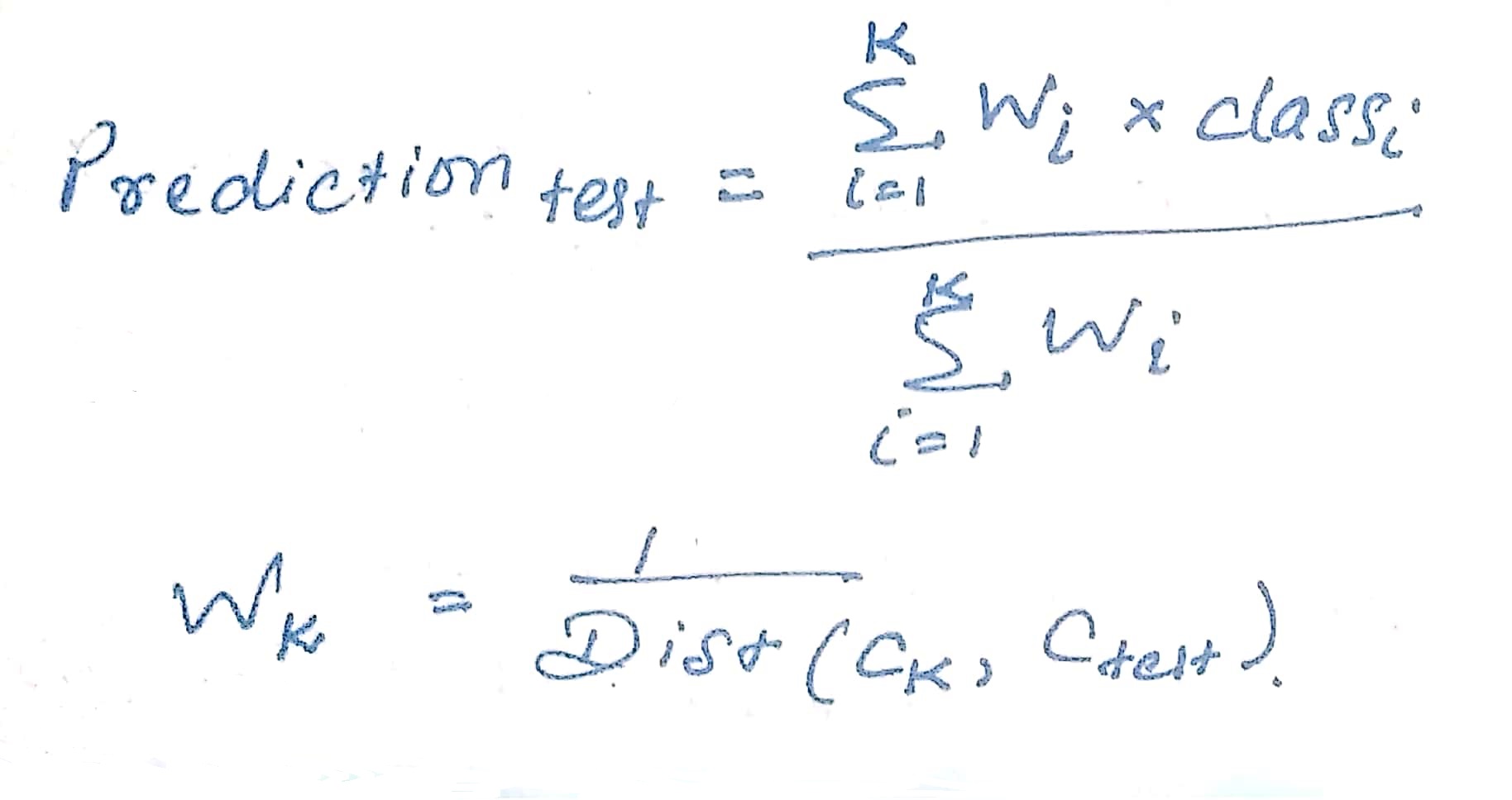 kNN Algorithm | Distance weighted kNN 