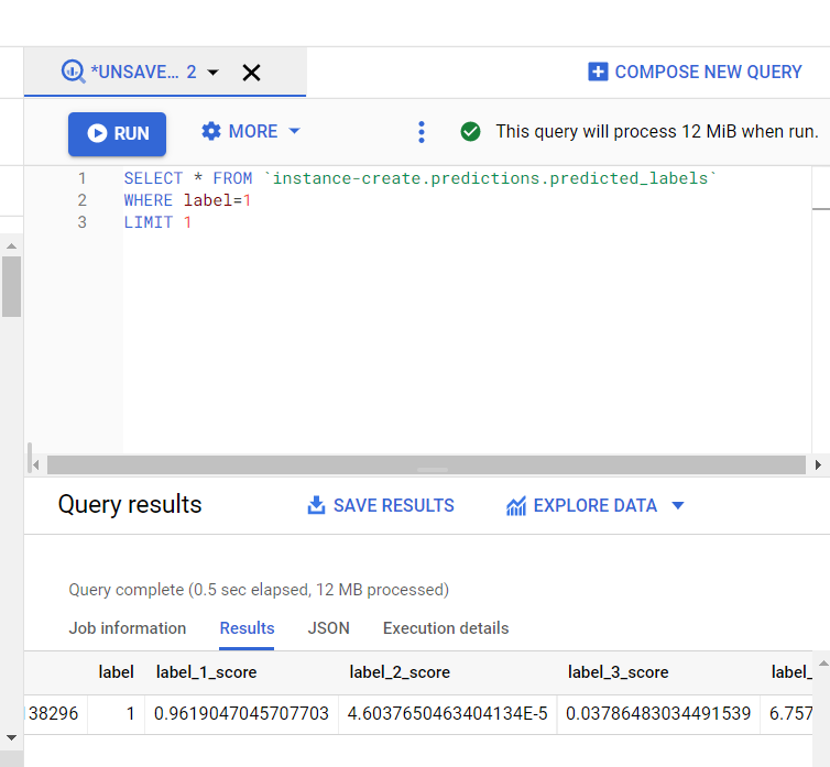 Bigquery automl sales