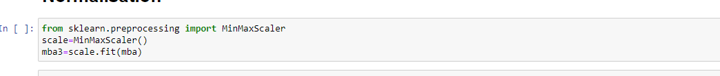 MinMaxScaler feaure engineering