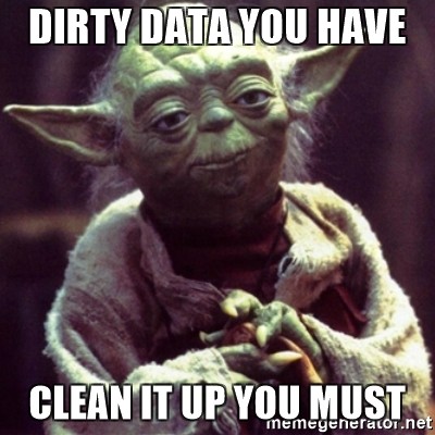 Become a Data Scientist clean the data