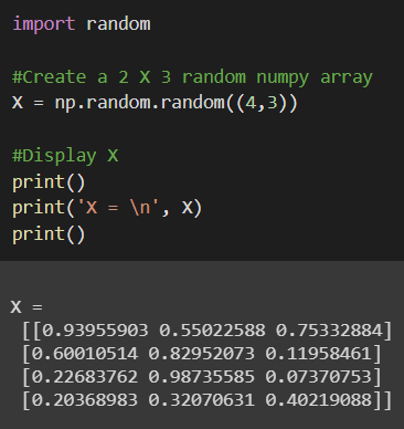 Random arrays