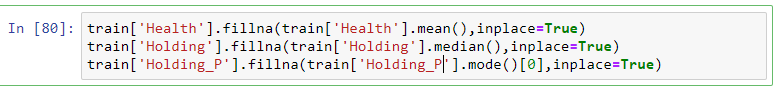 Handling Missing Values