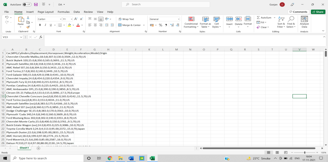 data analysis with excel
