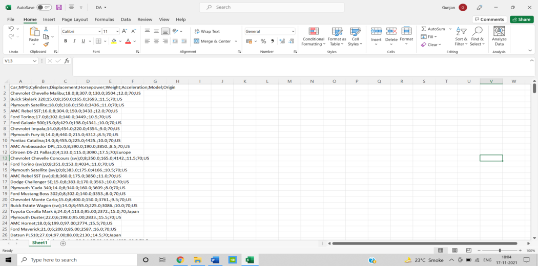 Analytics software natively connected to Microsoft Excel