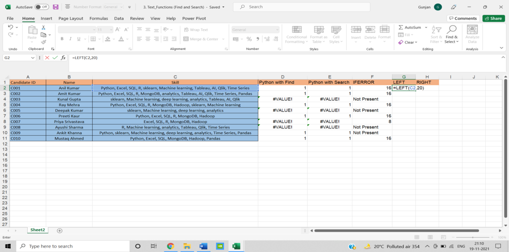 Analytics software natively connected to Microsoft Excel