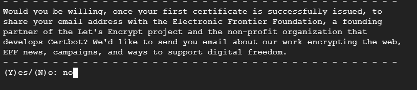 Getting an SSL Certificate 3