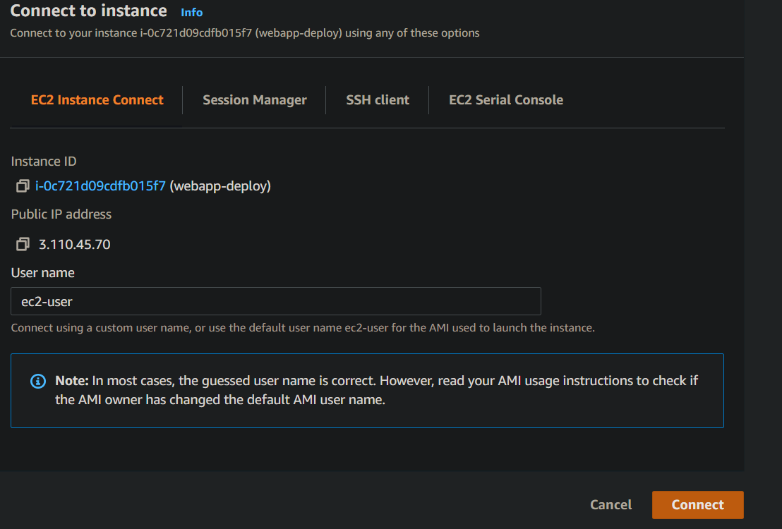 EC2 Instance connect