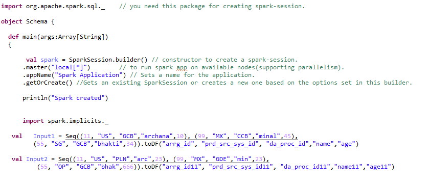 spark scala dataframe