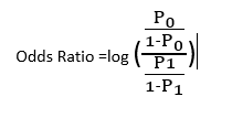 log of odd ratios
