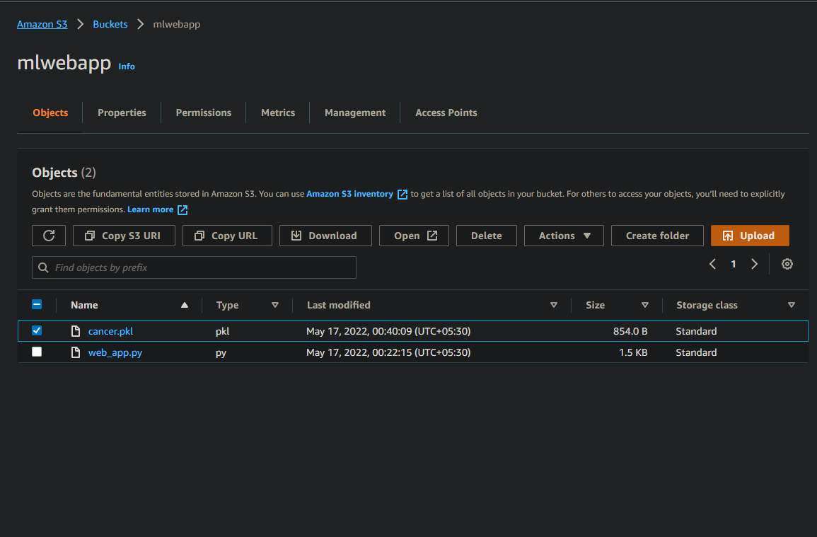 ML Web App