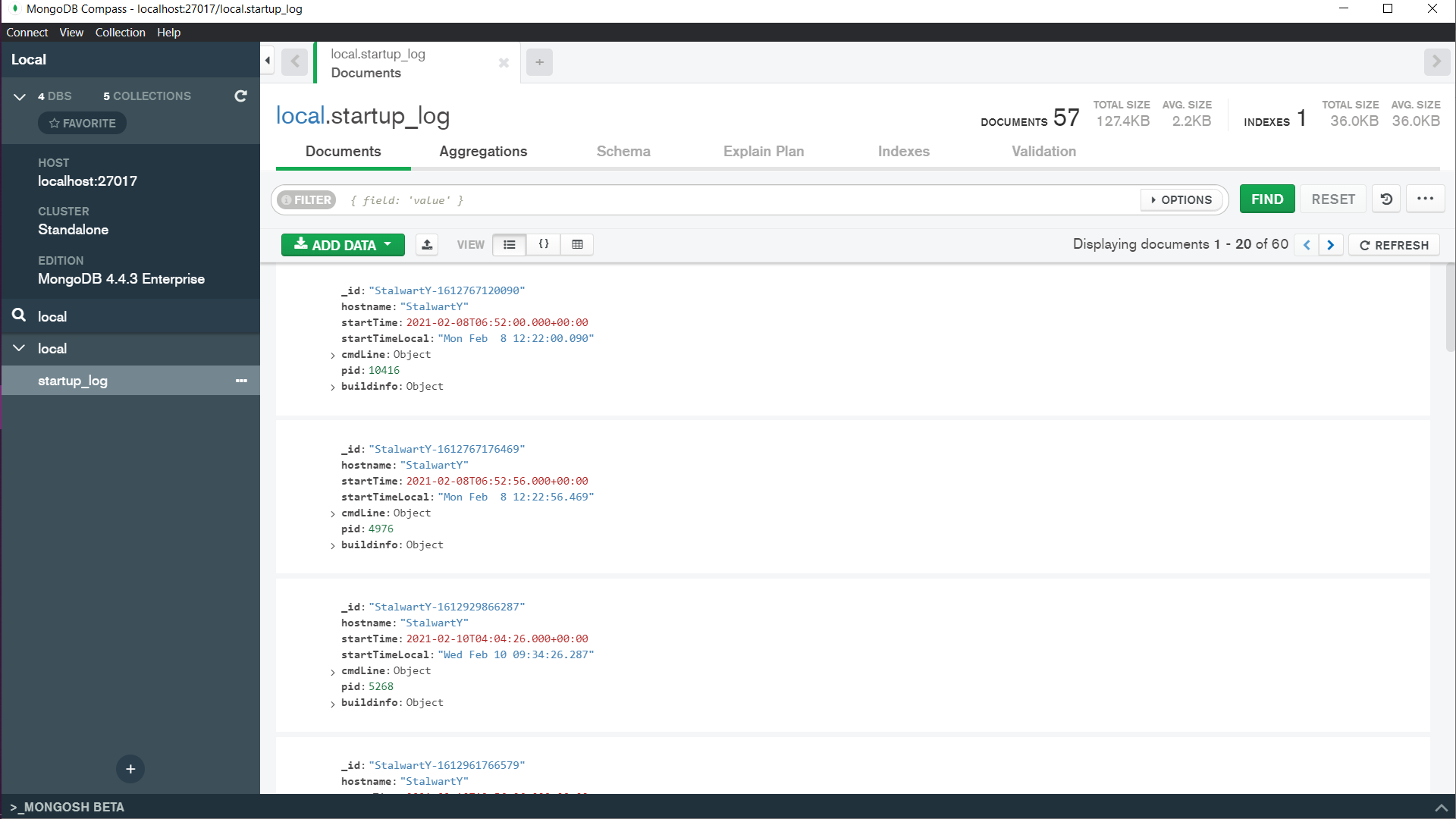 mongodb compass aggregation