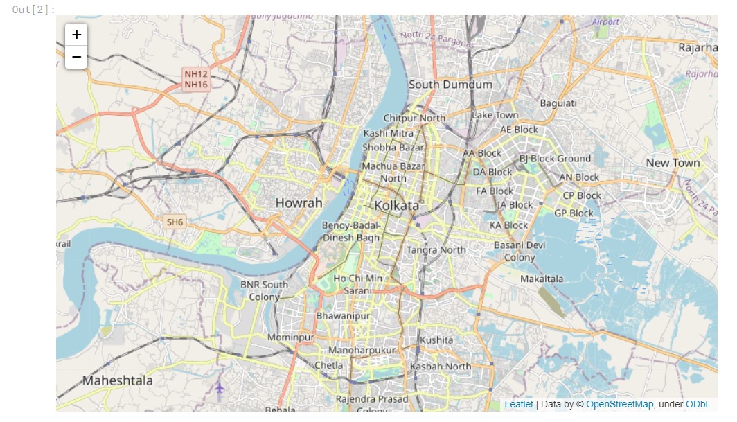 geospatial analysis | kolkata map