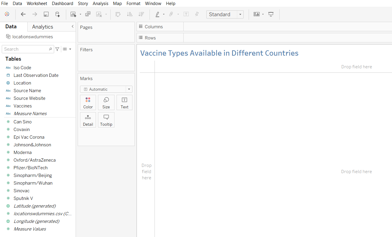  Covid-19 Vaccination Dashboard new worksheet