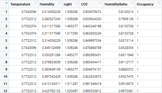 Data Preview After Scaling