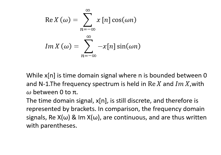 Discrete-Time Fourier Transform and Discrete Fourier Transform