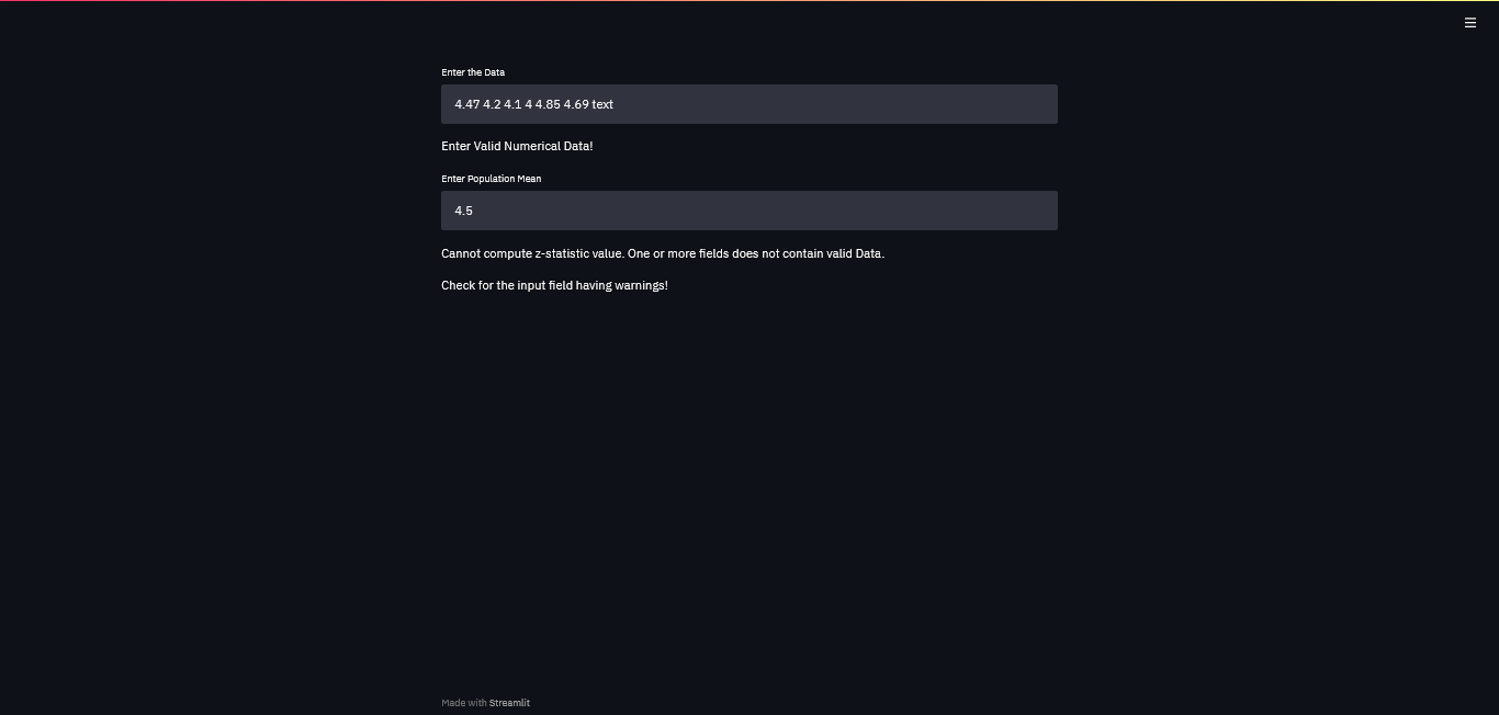 Creating a Simple Z-test Calculator using Streamlit - Analytics Vidhya
