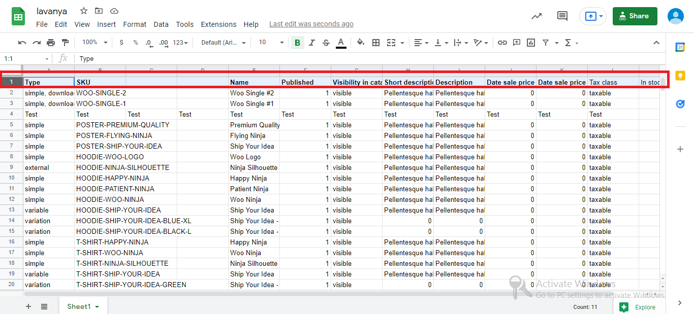 How to iterate columns of a Google Sheet worksheet Help Docs