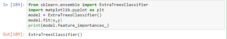 ExtraTreesClassifier method