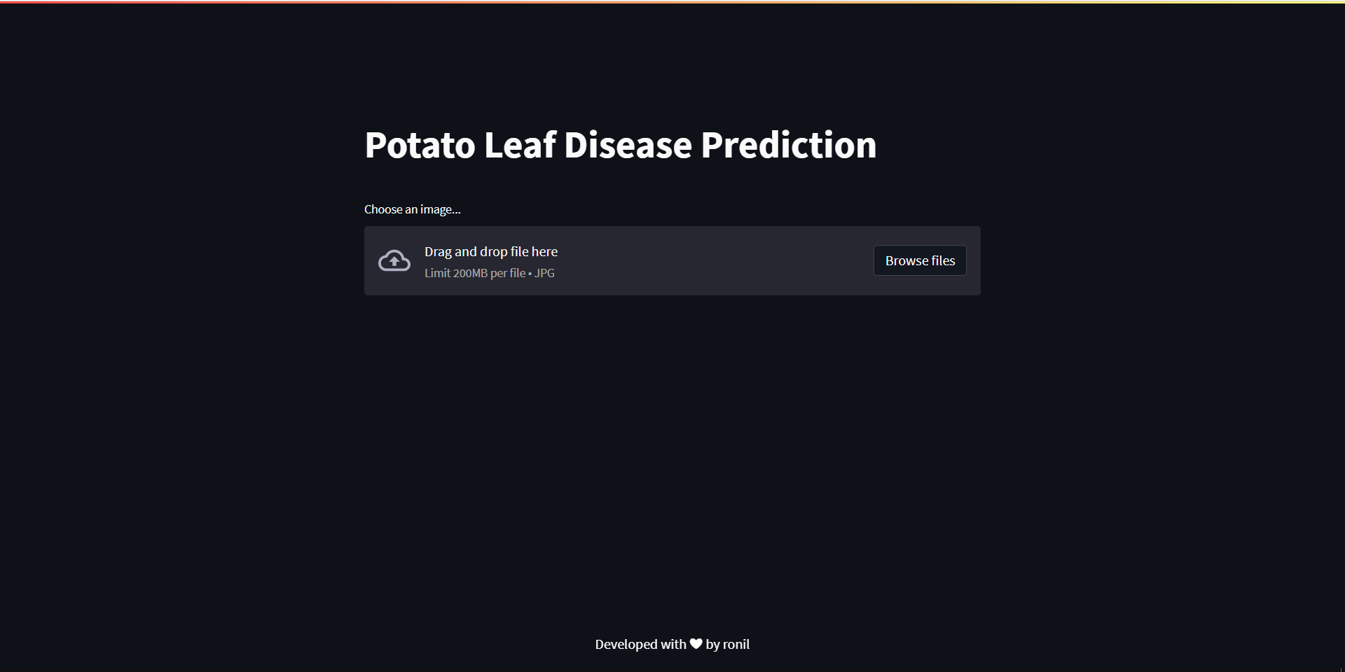 Potato Leaf Disease Prediction data