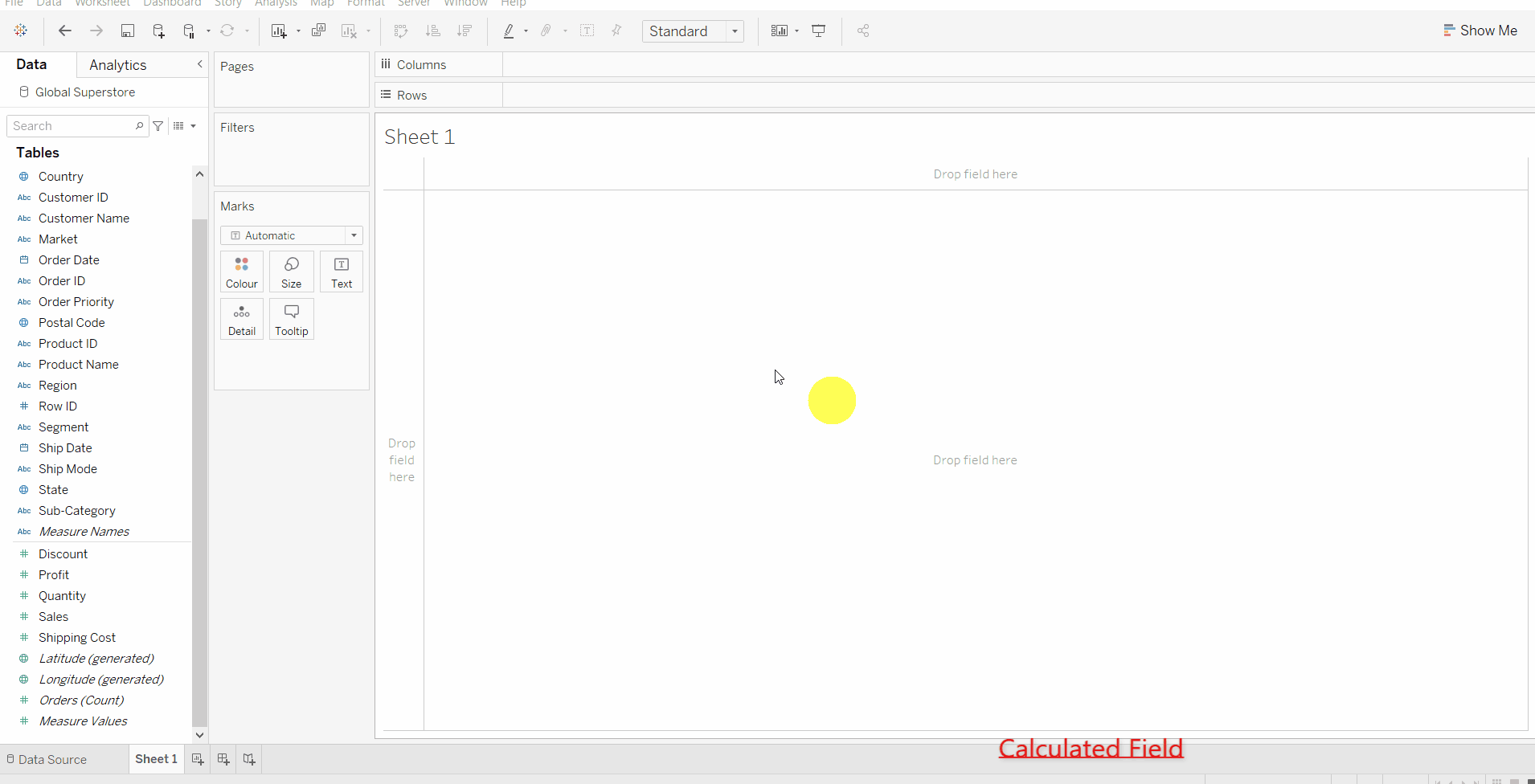Calculated Field in tableau | Data Visualization using Tableau