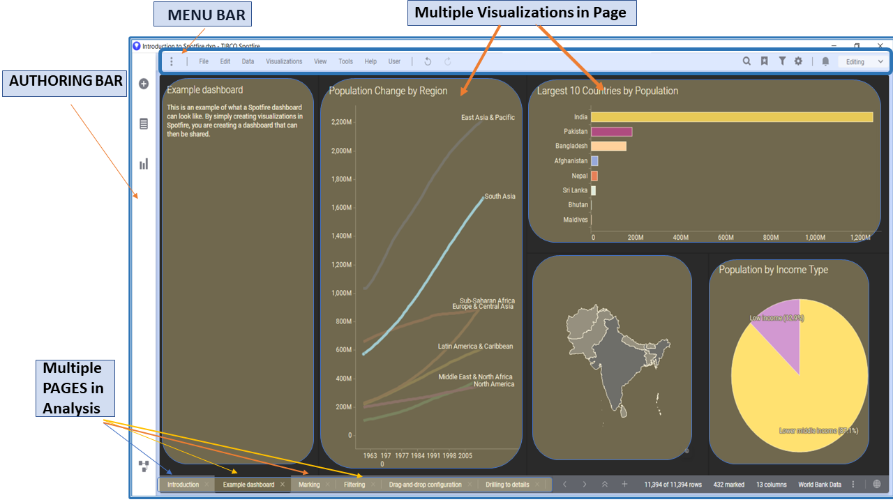 spotfire UI