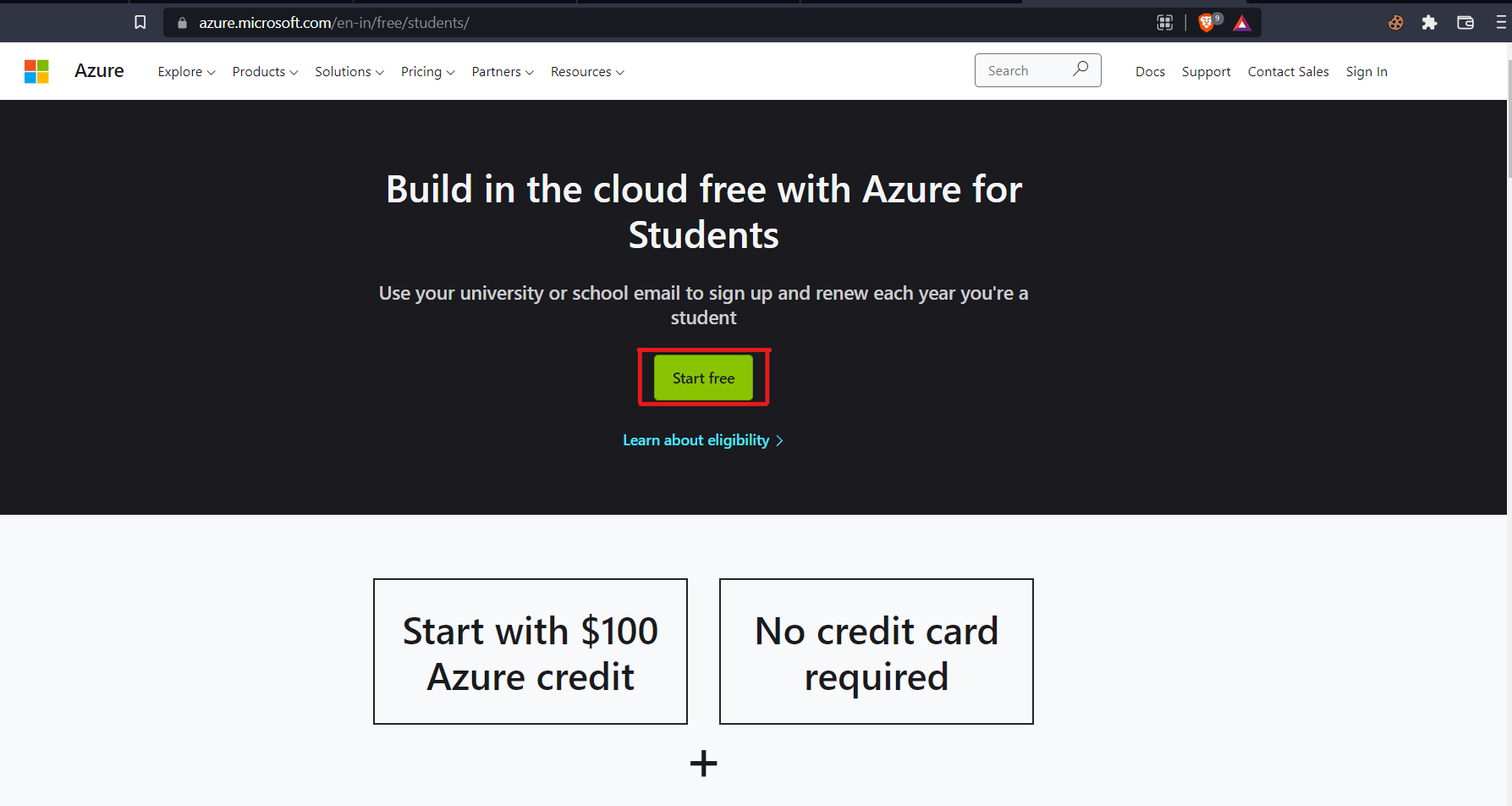 create student account 