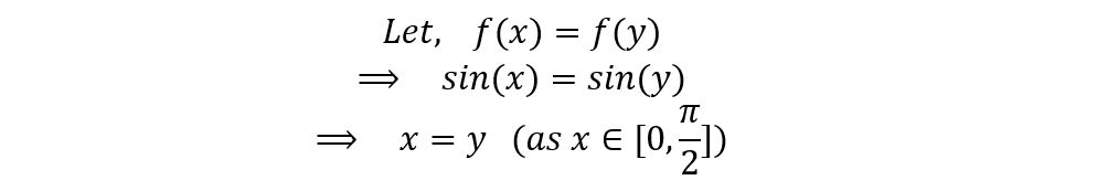 sin(X) is an injective function