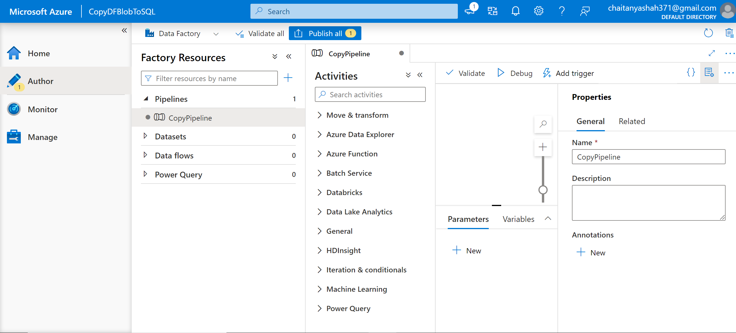 From Blob Storage to SQL Database Using Azure Data Factory