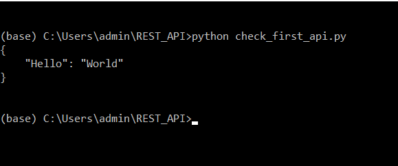 Output | API with Python and Flask