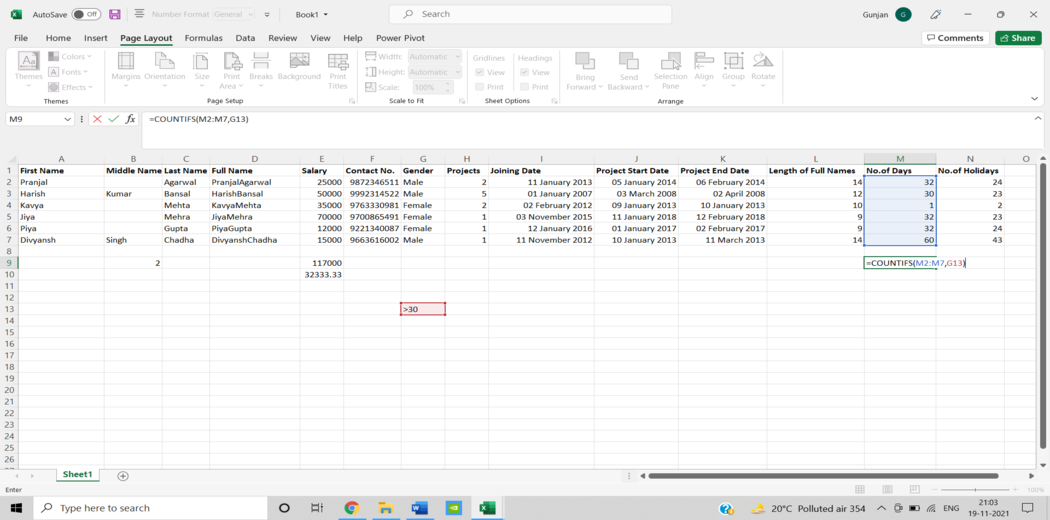 Tutorial: Microsoft Excel Glossary, Excel Classes