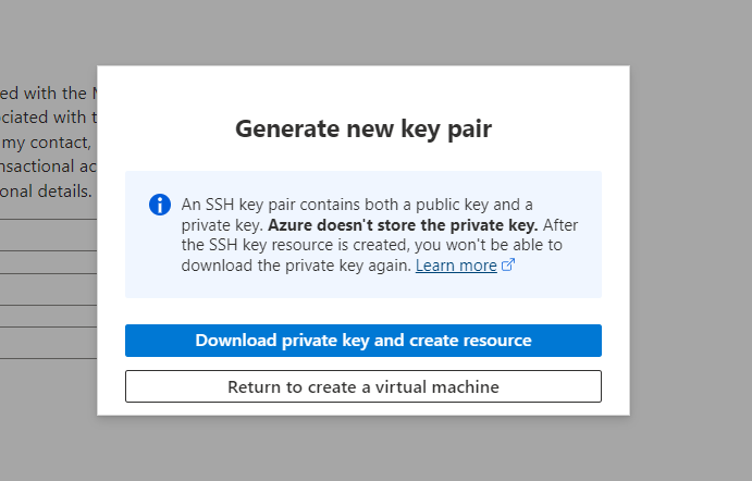 generate new key pair 