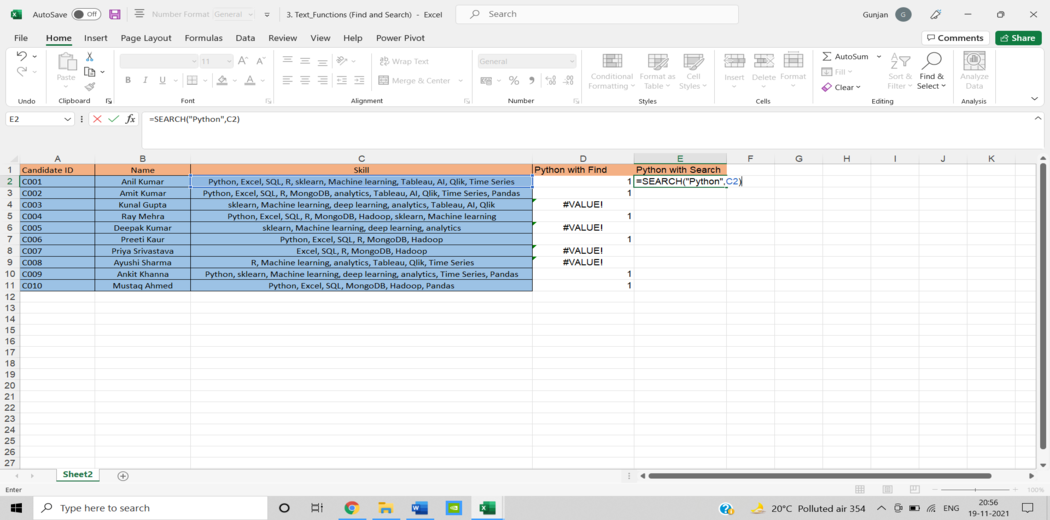 A Comprehensive guide to Microsoft Excel for Data Analysis