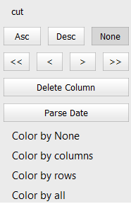 column header options