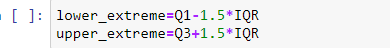 upper extreme and lower extreme values feature engineering