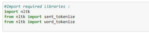 Import libraries 